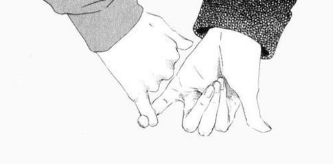 求手牵手动漫图片