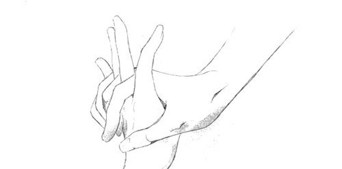 求手牵手动漫图片