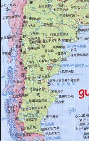 巴塔哥尼亚的地理位置