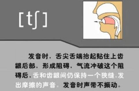 ch，音标发〔t∫〕音的正确发音是怎样