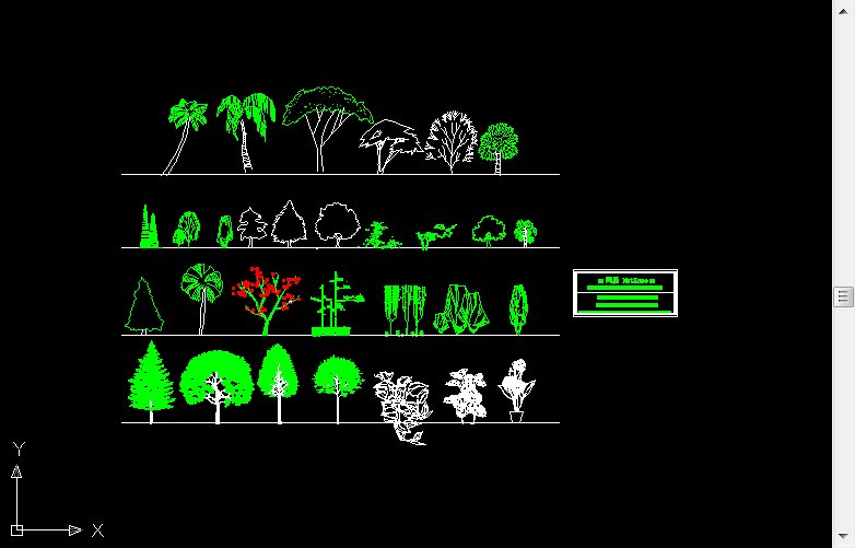 有人有CAD植物素材么