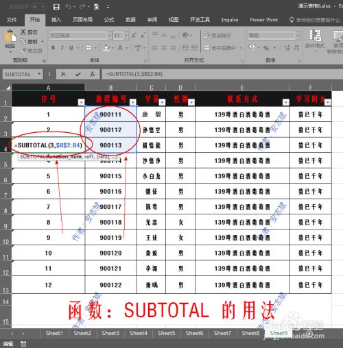 excel表格自动筛选的合计数不显示了？