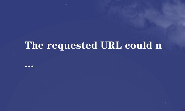 The requested URL could not be retrieved