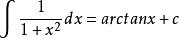 arctanx的原函数是多少