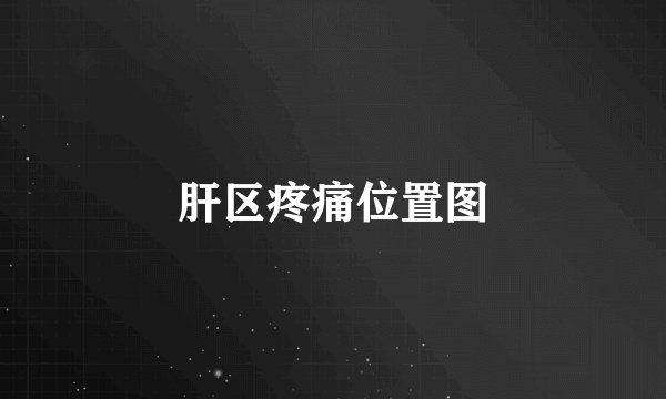 肝区疼痛位置图