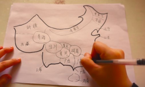 中国地图和世界地图的简笔画？