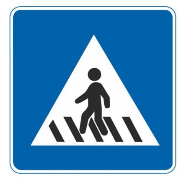 图中是人行横道标志?