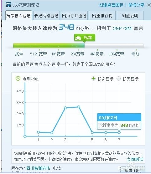 移动宽带如何测网速