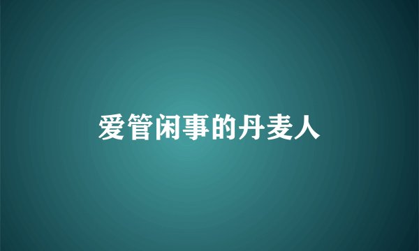 爱管闲事的丹麦人