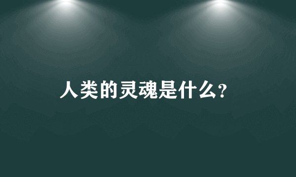 人类的灵魂是什么？