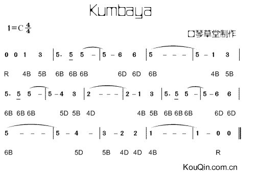 口琴刚入门，求几首适合初学者练习的曲子简谱