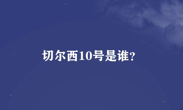 切尔西10号是谁？