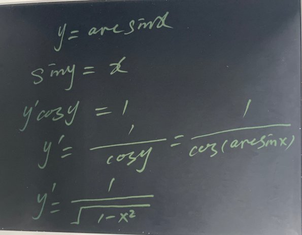 arcsinx求导数