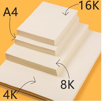 8k纸和a4纸一样大么图片对比