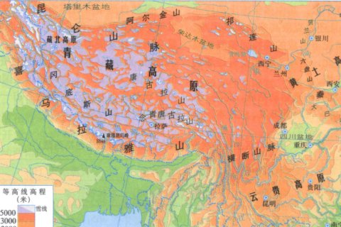 青藏高原海拔是多少米？