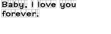 “宝贝，我永远爱你”英文怎么写？