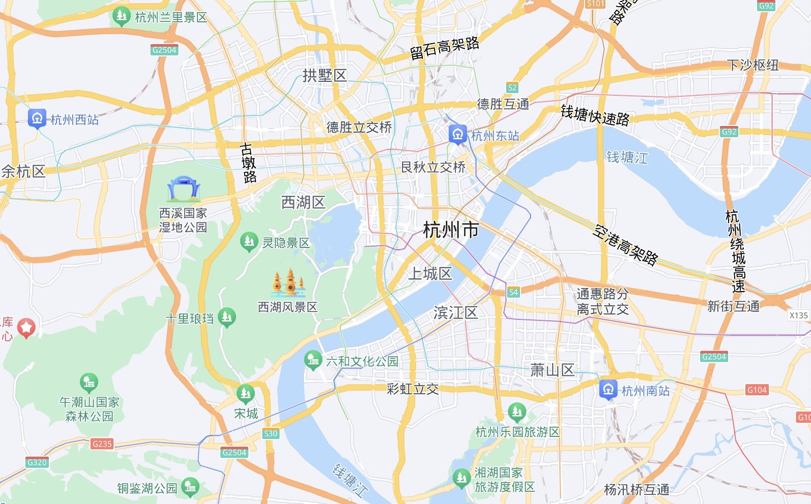 杭州市中心是哪个区