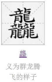 三个龙的繁体字是什么字