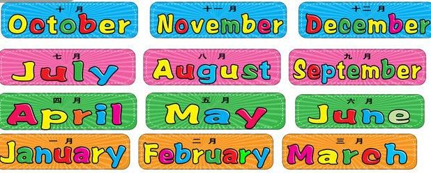 一月到十二月的英文，缩写？