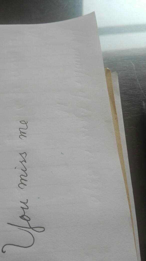 i miss you倒过来怎么写