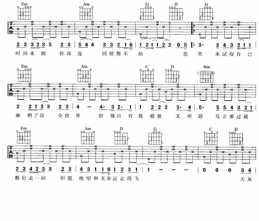 世界末日吉他谱