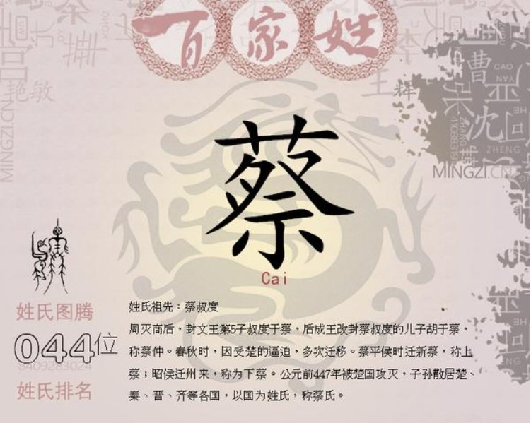 蔡氏是什么族？