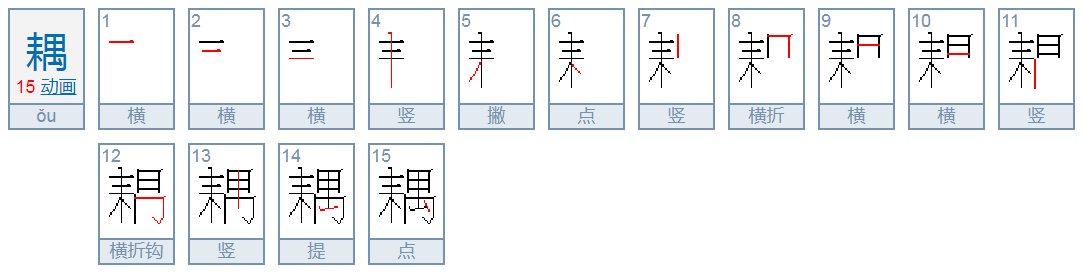 耦的意思，耦怎么读