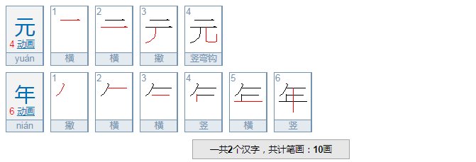 元年是什么意思