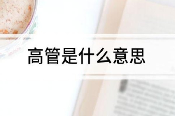 高管是什么意思?