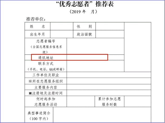 通讯地址怎么填写