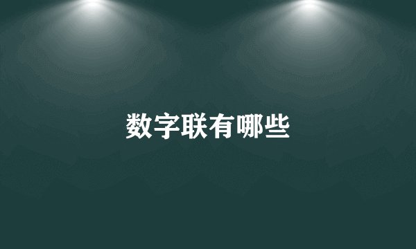 数字联有哪些