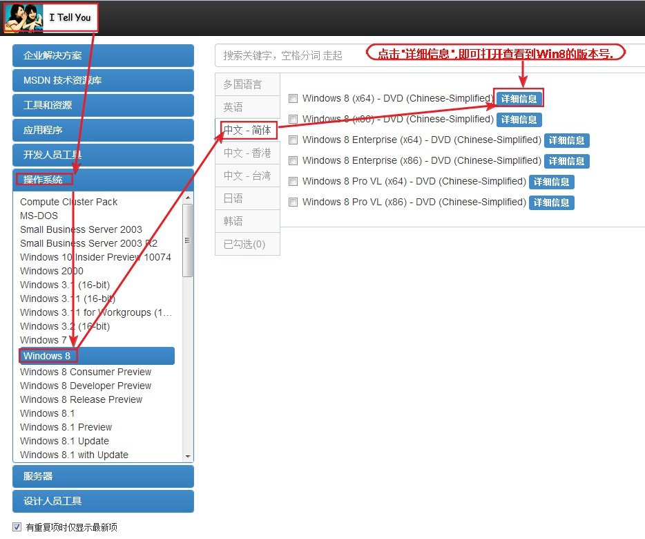 微软官方Win8 MSDN简体中文版是什么版？麻烦帮帮忙哦
