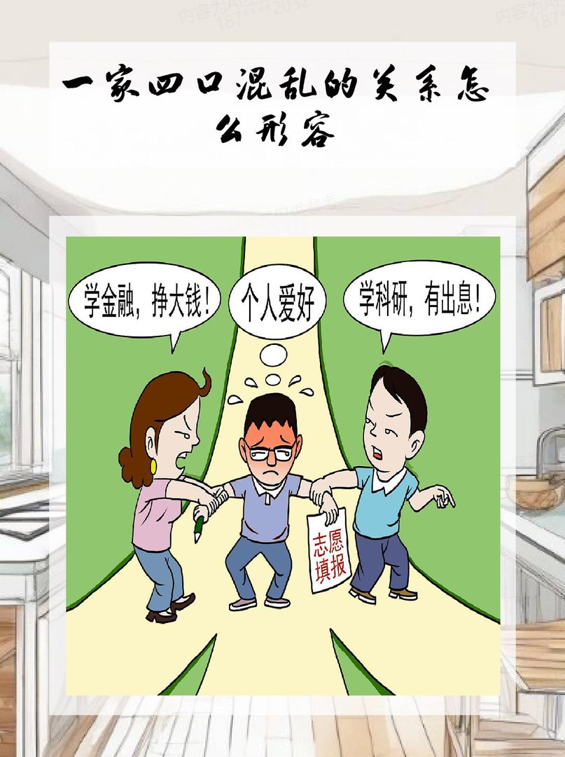 一家四口混乱的关系怎么形容