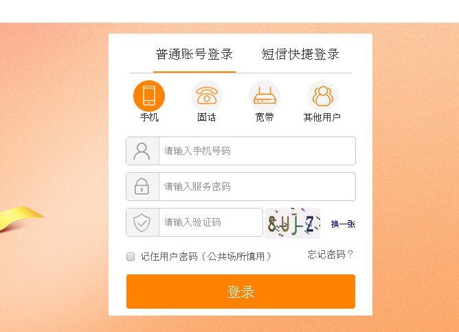 进入中国电信网上营业厅  怎么查自己上网多长时间