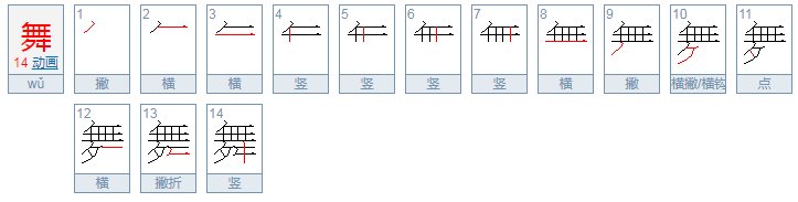 舞字的边旁是什么