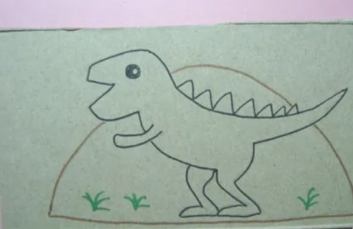 恐龙卡片怎么做