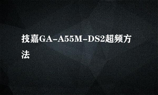 技嘉GA-A55M-DS2超频方法
