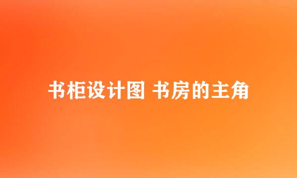 书柜设计图 书房的主角