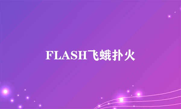 FLASH飞蛾扑火