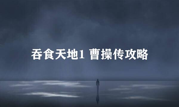 吞食天地1 曹操传攻略