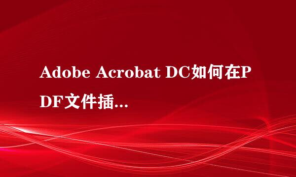 Adobe Acrobat DC如何在PDF文件插入和替换页面