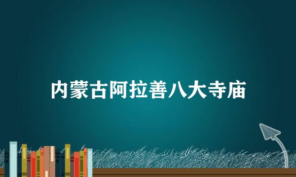 内蒙古阿拉善八大寺庙
