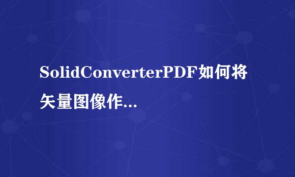 SolidConverterPDF如何将矢量图像作为点阵影像
