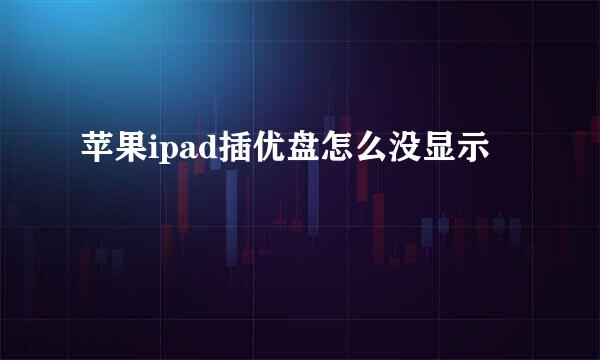 苹果ipad插优盘怎么没显示