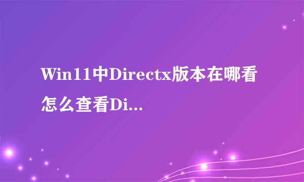 Win11中Directx版本在哪看 怎么查看Directx版本