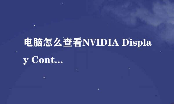 电脑怎么查看NVIDIA Display Container LS