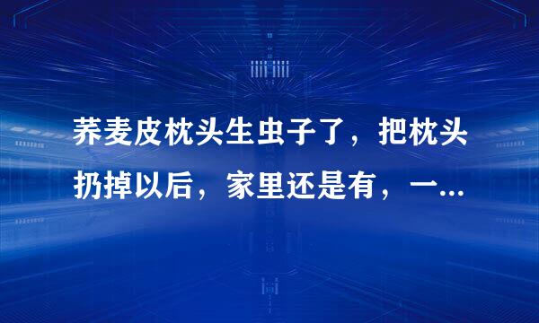 荞麦皮枕头生虫子了，把枕头扔掉以后，家里还是有，一毫米左右，幼虫白色成虫偏棕色，请问是什么虫子