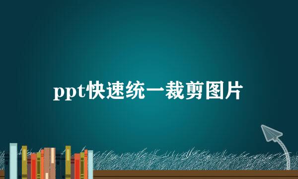 ppt快速统一裁剪图片