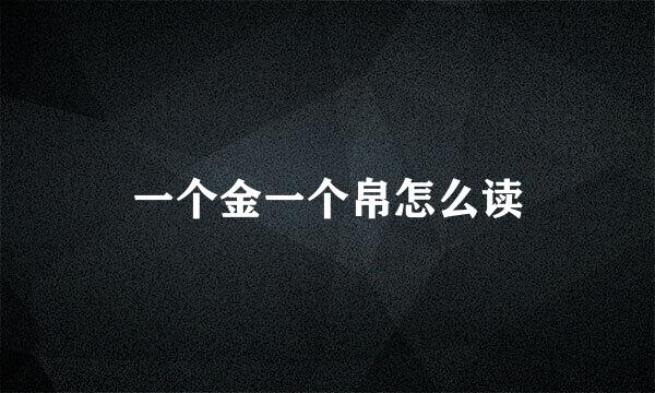 一个金一个帛怎么读