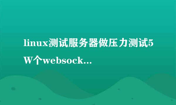 linux测试服务器做压力测试5W个websocket连接